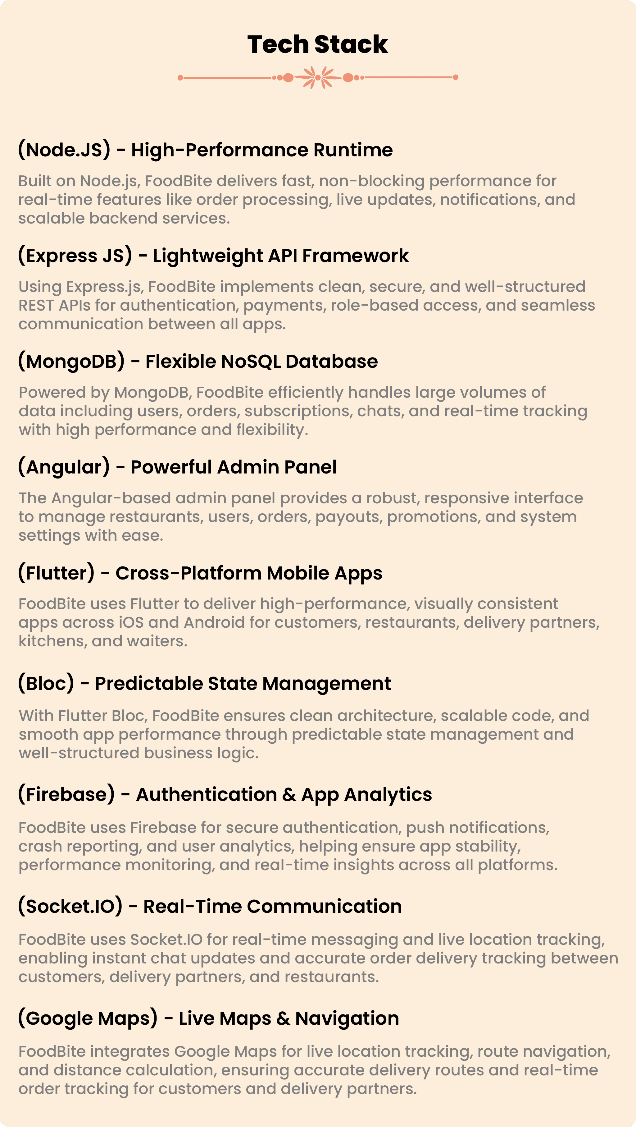 FoodBite Multi Restaurant - Food Delivery App with NodeJS, MongoDB Angular & Flutter