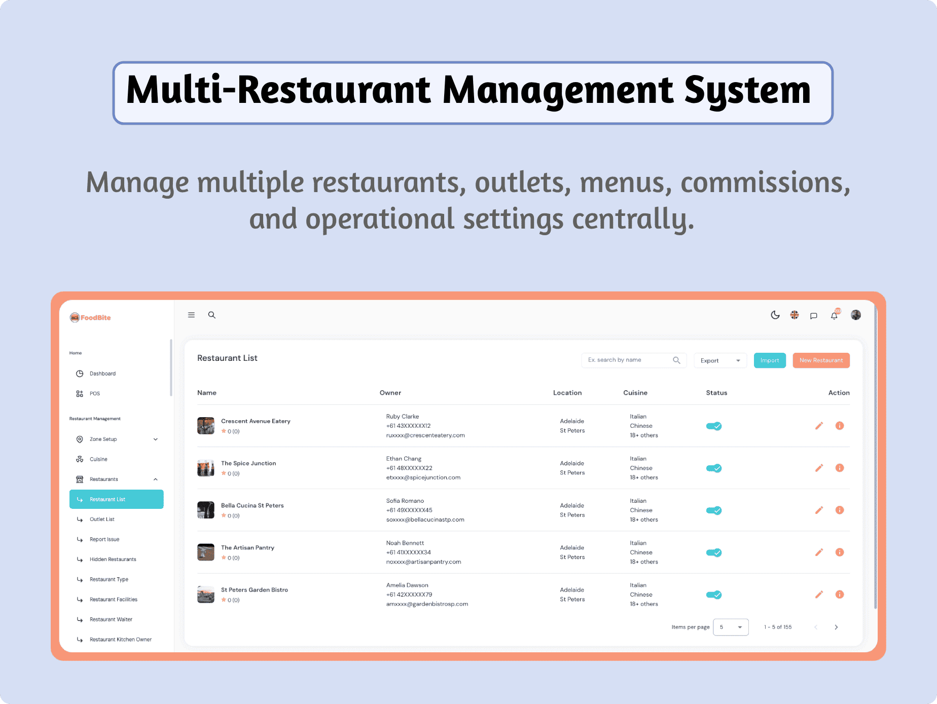 FoodBite Multi Restaurant - Food Delivery App with NodeJS, MongoDB Angular & Flutter