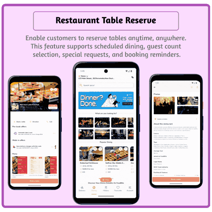 FoodBite Multi Restaurant - Food Delivery App with NodeJS, MongoDB Angular & Flutter