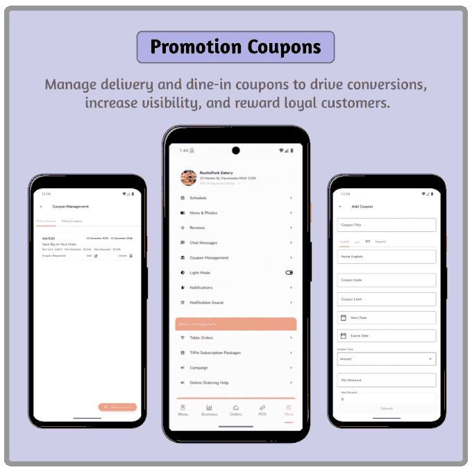 FoodBite Multi Restaurant - Food Delivery App with NodeJS, MongoDB Angular & Flutter